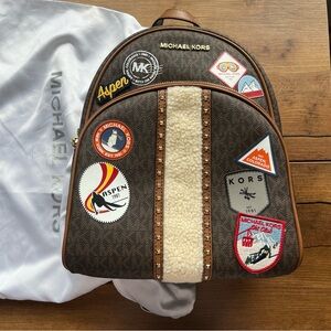 NWT Michael Kors Aspen abbey stamps backpack